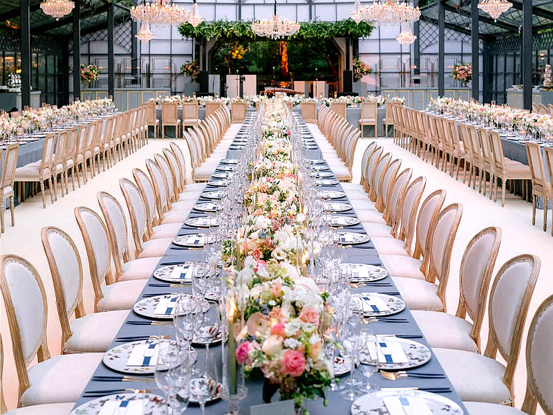 serre de mariage luxe, serre vitrée luxueuse, véranda design moderne